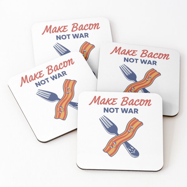 Item preview, Breakfast Bacon Make Bacon Not War Brunch Coffee designed and sold by LuminOrb.