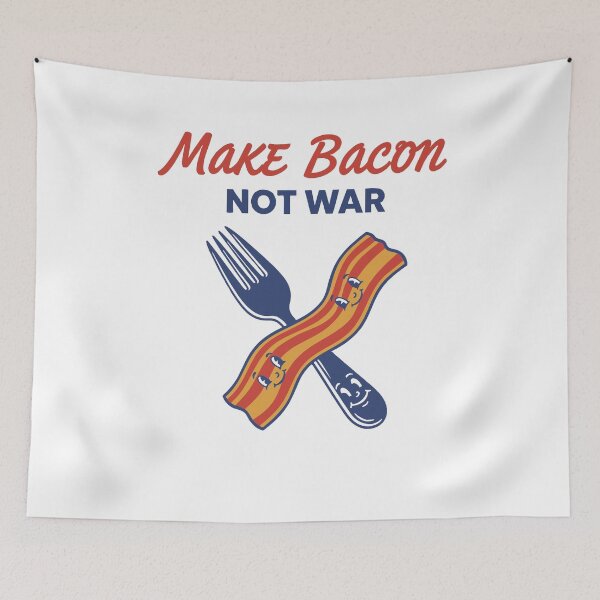 Item preview, Breakfast Bacon Make Bacon Not War Brunch Coffee designed and sold by LuminOrb.