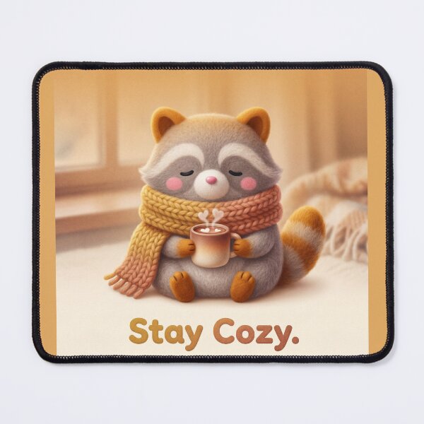 Item preview, Stay Cozy Raccoon Shirt | Cute Winter Cocoa Raccoon Illustration designed and sold by DmaarGroup.
