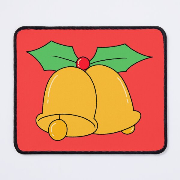Item preview, Cute Golden Christmas Bells with Holly designed and sold by ubborn.