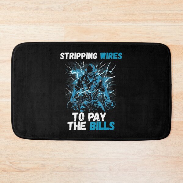 Item preview, Funny Electrician Stripping Wires To Pay The Bills Shirt designed and sold by VectorForge.