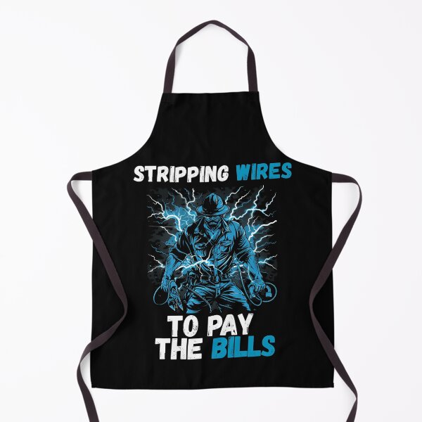 Item preview, Funny Electrician Stripping Wires To Pay The Bills Shirt designed and sold by VectorForge.