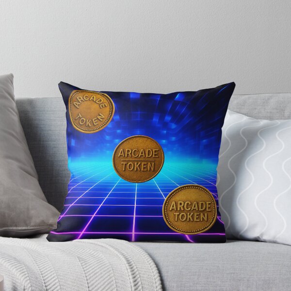 Item preview, ❇️ INSERT COIN TO CONTINUE COLLECTION ❇️ - Arcade Token – Neon Grid Edition v12 designed and sold by WheelieGdArt.