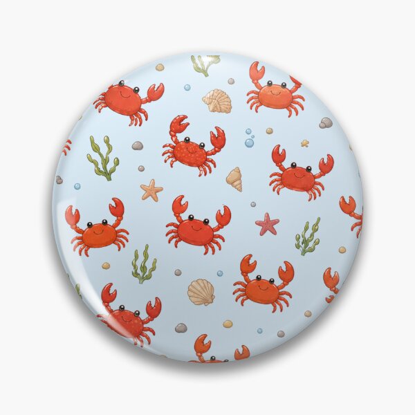 Item preview, Cute Red Crab Pattern Tropical Ocean Sea Life Summer Beach Decor designed and sold by Seculinator.