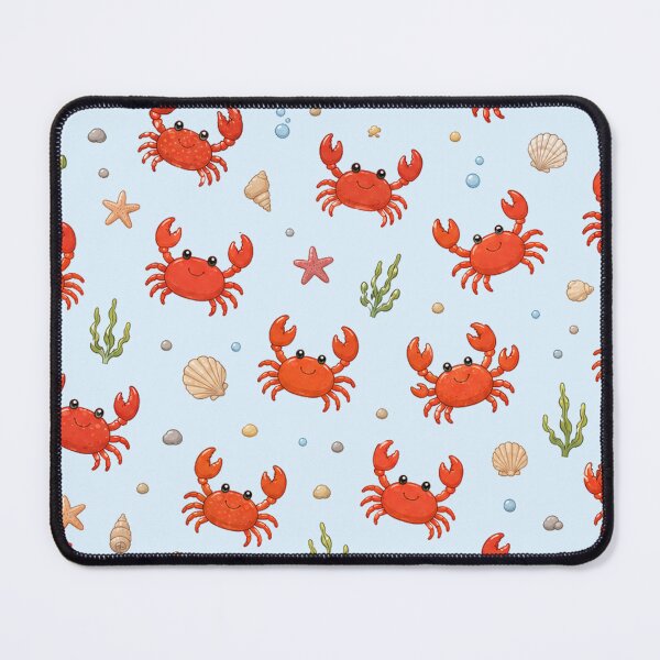 Item preview, Cute Red Crab Pattern Tropical Ocean Sea Life Summer Beach Decor designed and sold by Seculinator.