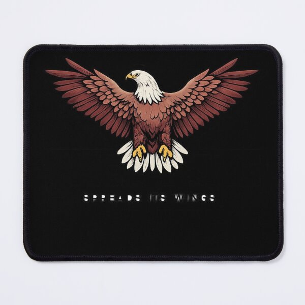 Item preview, Eagle Spread Wings Graphic T-Shirt | Powerful Freedom Bird Design designed and sold by DaisyInStudio44.