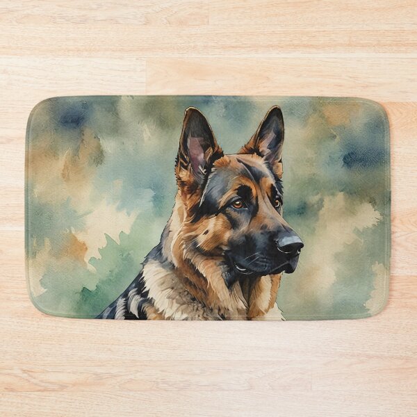 Item preview, German Shepherd Watercolor Dog Art designed and sold by MaverlyShop.