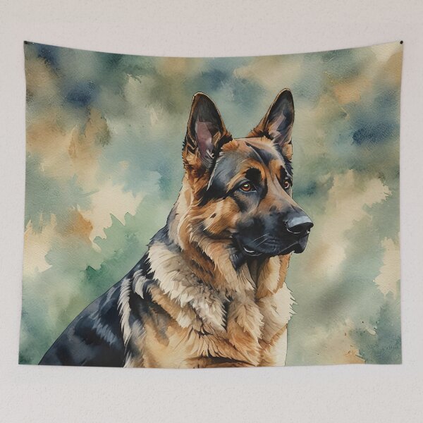 Item preview, German Shepherd Watercolor Dog Art designed and sold by MaverlyShop.
