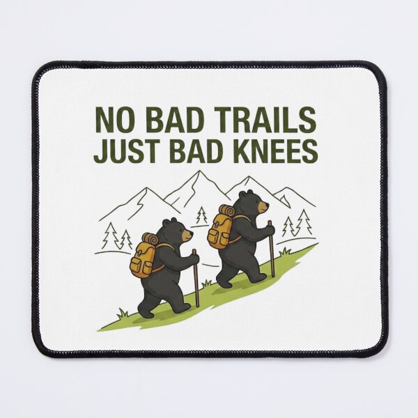Item preview, No Bad Trails Just Bad Knees Funny designed and sold by Gabe1983.