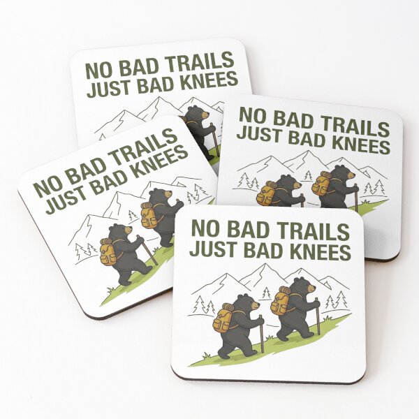 Item preview, No Bad Trails Just Bad Knees Funny designed and sold by Gabe1983.