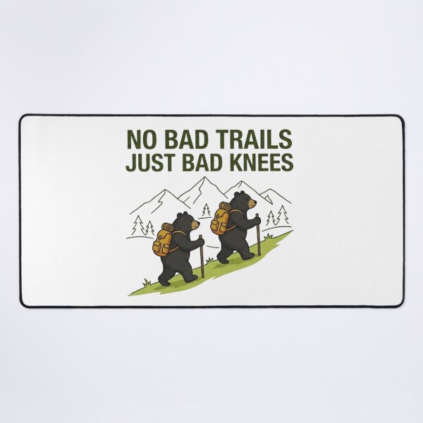 Item preview, No Bad Trails Just Bad Knees Funny designed and sold by Gabe1983.