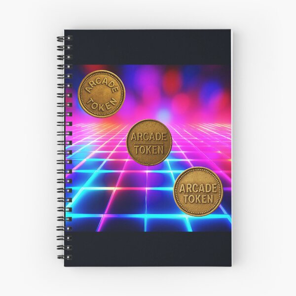 Item preview, ❇️ INSERT COIN TO CONTINUE COLLECTION ❇️ - Arcade Token – Neon Grid Edition v13 designed and sold by WheelieGdArt.
