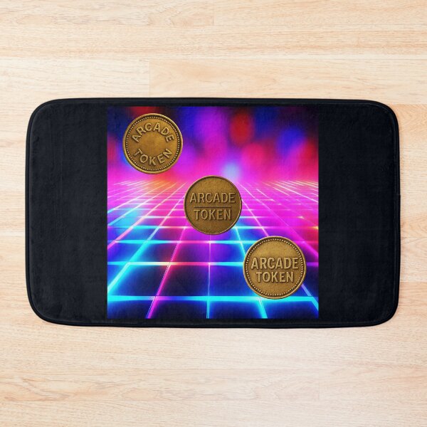 Item preview, ❇️ INSERT COIN TO CONTINUE COLLECTION ❇️ - Arcade Token – Neon Grid Edition v13 designed and sold by WheelieGdArt.