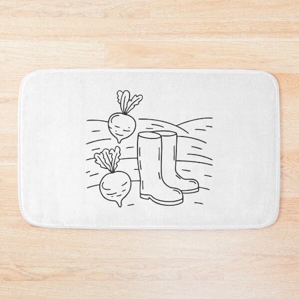 Item preview, Turnips Lying Beside Farm Rubber Boots designed and sold by rasagamastore.