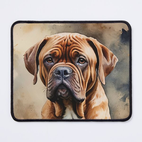 Item preview, Dogue de Bordeaux Watercolor Dog Art designed and sold by MaverlyShop.