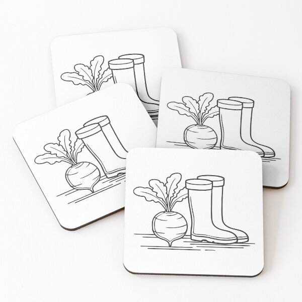 Item preview, Scattered Turnips Beside Rubber Boots designed and sold by rasagamastore.