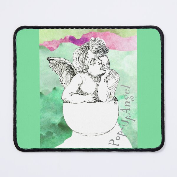 Item preview, Pop-Up Angel Among The Clouds (Original Ink Drawing by ACCI) designed and sold by VanyssaGraphics.
