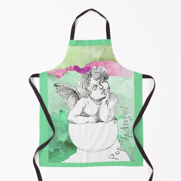 Item preview, Pop-Up Angel Among The Clouds (Original Ink Drawing by ACCI) designed and sold by VanyssaGraphics.