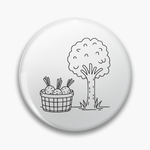 Item preview, Turnips Beside Harvest Basket Under Tree designed and sold by rasagamastore.