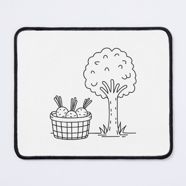 Item preview, Turnips Beside Harvest Basket Under Tree designed and sold by rasagamastore.