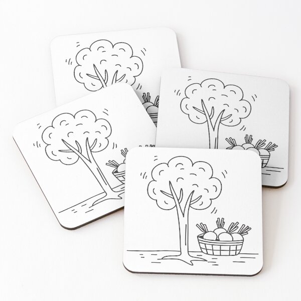 Item preview, Turnips Near Harvest Basket Beneath Tree designed and sold by rasagamastore.
