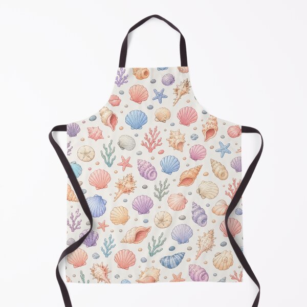 Item preview, Cute Seashell Pattern Pastel Ocean Coastal Beach House Decor designed and sold by Seculinator.