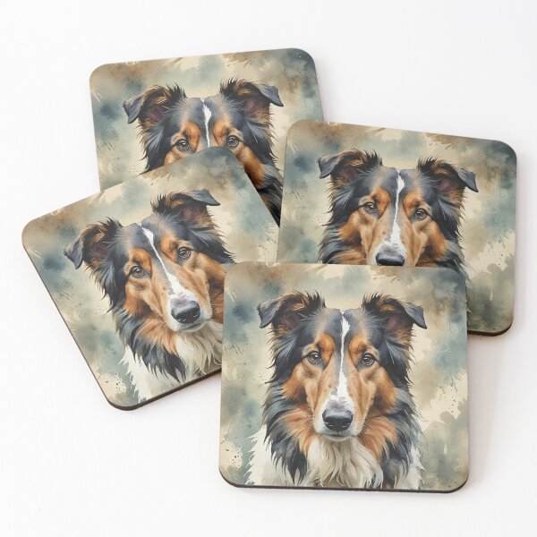 Item preview, Collie Watercolor Dog Art designed and sold by MaverlyShop.