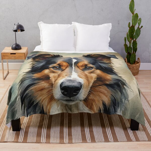 Item preview, Collie Watercolor Dog Art designed and sold by MaverlyShop.