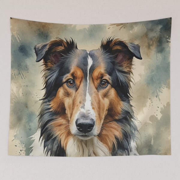 Item preview, Collie Watercolor Dog Art designed and sold by MaverlyShop.