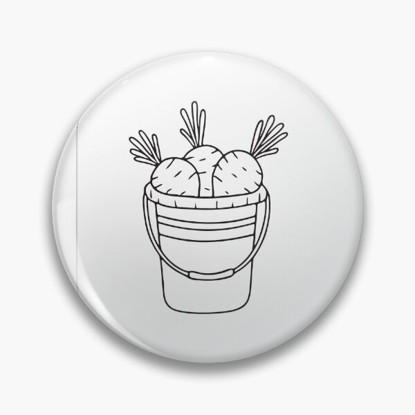 Item preview, Turnips Arranged in Harvest Bucket designed and sold by rasagamastore.