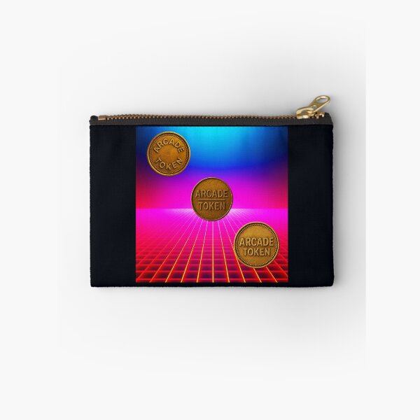 Item preview, ❇️ INSERT COIN TO CONTINUE COLLECTION ❇️ - Arcade Token – Neon Grid Edition v14 designed and sold by WheelieGdArt.