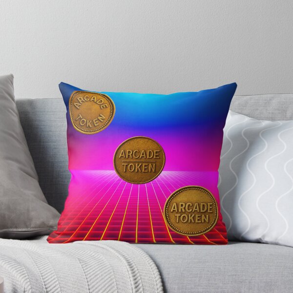 Item preview, ❇️ INSERT COIN TO CONTINUE COLLECTION ❇️ - Arcade Token – Neon Grid Edition v14 designed and sold by WheelieGdArt.