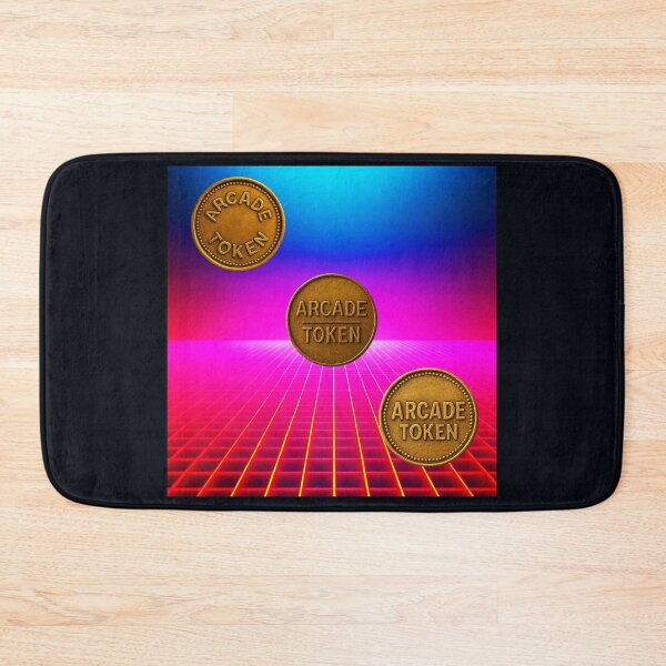 Item preview, ❇️ INSERT COIN TO CONTINUE COLLECTION ❇️ - Arcade Token – Neon Grid Edition v14 designed and sold by WheelieGdArt.