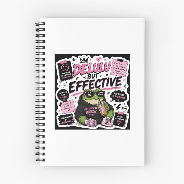 Item preview, Delulu But Effective | Main Character Energy Gen Z Sticker designed and sold by Ananyamalik12.