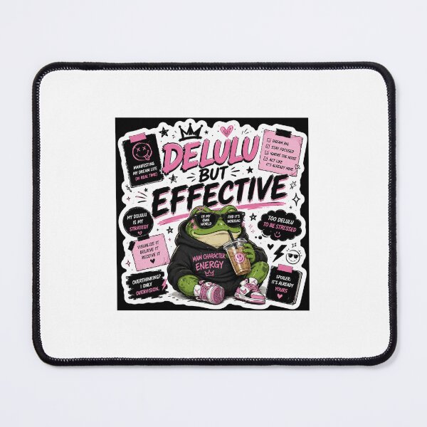 Item preview, Delulu But Effective | Main Character Energy Gen Z Sticker designed and sold by Ananyamalik12.