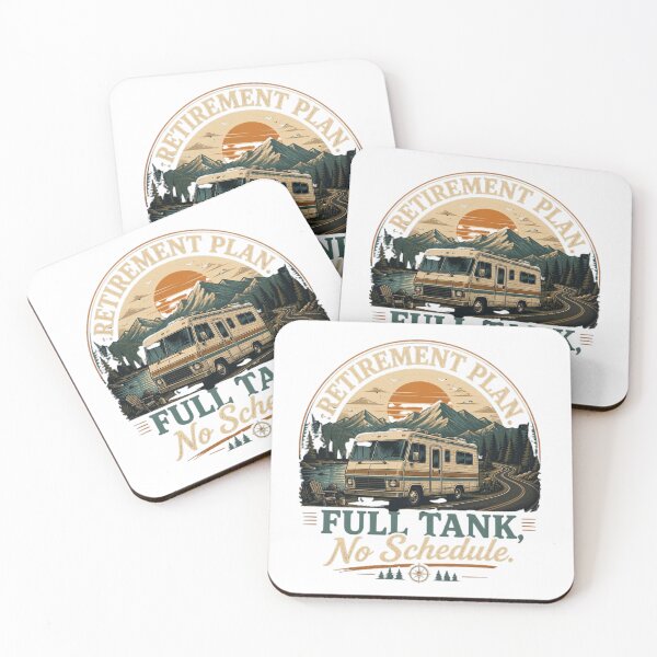 Item preview, Retirement Plan Full Tank No Schedule Vintage RV Camping Design designed and sold by Beyond Horizon.