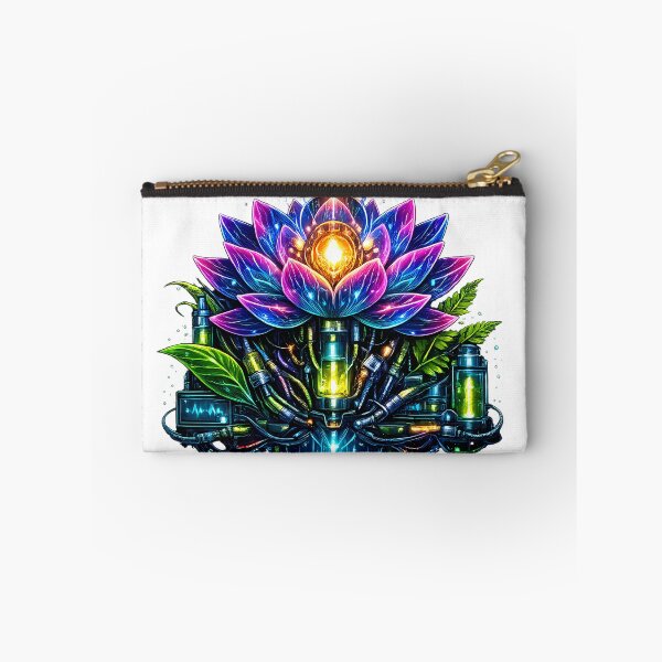 Item preview, Digital Lotus Core – Glowing Cyberpunk Flower Design designed and sold by Neo Tokio.
