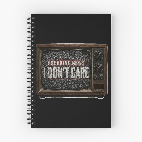 Item preview, Breaking News I Don't Care Static TV – Funny Vintage Sarcastic designed and sold by GibasVisuals.