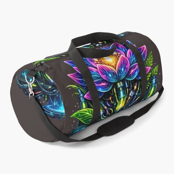 Item preview, Digital Lotus Core – Glowing Cyberpunk Flower Design designed and sold by Neo Tokio.