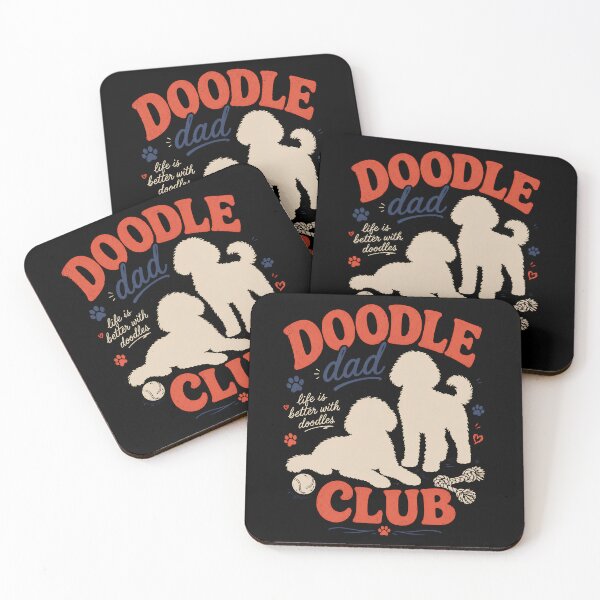 Item preview, Doodle Dad Club Shirt, Mini Aussiedoodle Dog Shirt, Dog Lover Tshirt, Gift For Dog Dads, Custom New Dog Dad  designed and sold by THREE LITTLE BEANS.