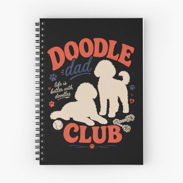 Item preview, Doodle Dad Club Shirt, Mini Aussiedoodle Dog Shirt, Dog Lover Tshirt, Gift For Dog Dads, Custom New Dog Dad  designed and sold by THREE LITTLE BEANS.