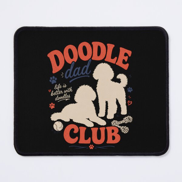 Item preview, Doodle Dad Club Shirt, Mini Aussiedoodle Dog Shirt, Dog Lover Tshirt, Gift For Dog Dads, Custom New Dog Dad designed and sold by THREE LITTLE BEANS.