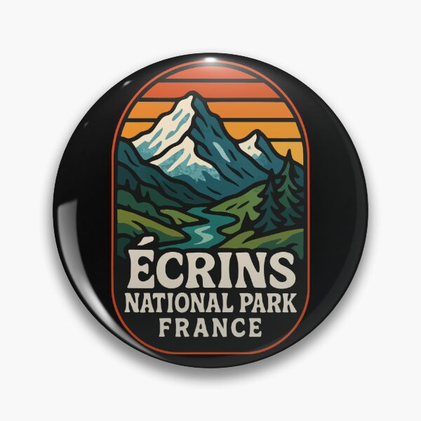 Item preview, Ecrins National Park France Retro Travel designed and sold by TomFrontierArt.