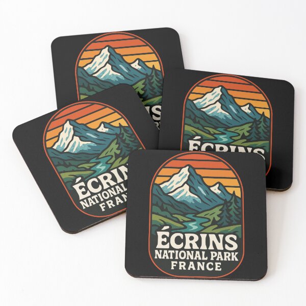 Item preview, Ecrins National Park France Retro Travel designed and sold by TomFrontierArt.