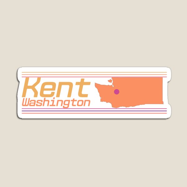Item preview, Kent Washington City Marked On State Map designed and sold by TheIconSmith.