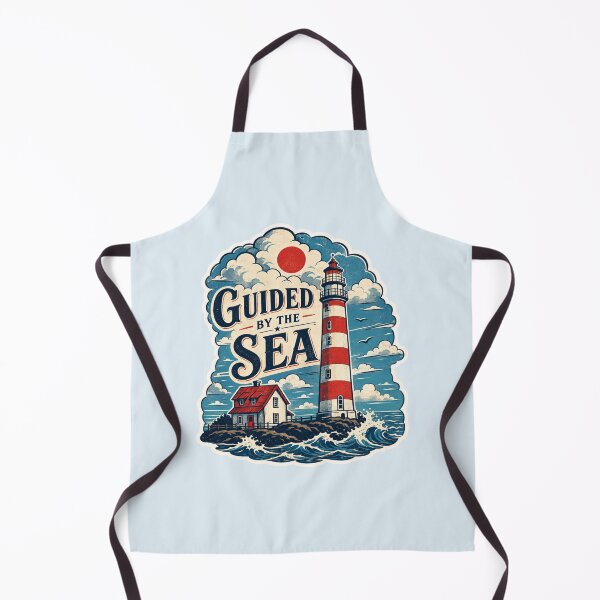 Item preview, Guided By The Sea - Vintage Lighthouse Retro Art designed and sold by KrzysztofART.