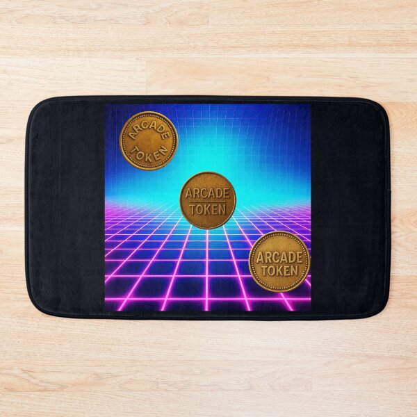 Item preview, ❇️ INSERT COIN TO CONTINUE COLLECTION ❇️ - Arcade Token – Neon Grid Edition v16 designed and sold by WheelieGdArt.
