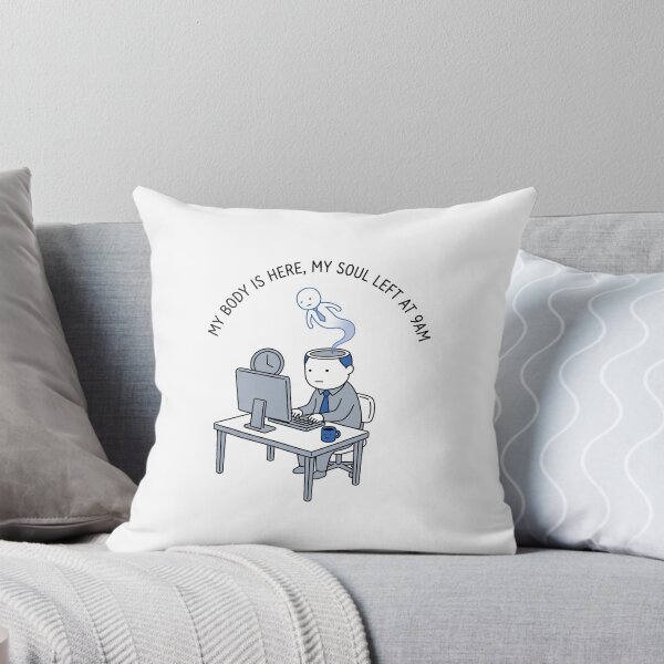 Item preview, My Soul Left At 9AM Funny Office Corporate Humor designed and sold by kwcricky.