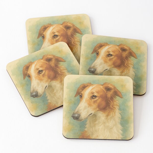 Item preview, Borzoi Watercolor Dog Art designed and sold by MaverlyShop.