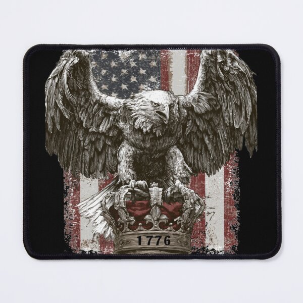 Item preview, Rejecting Kings Since 1776 Funny Patriotic American Eagle T-Shirt designed and sold by VectorForge.